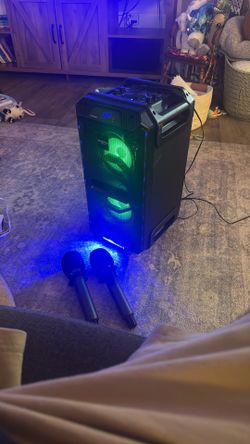 Pyle Pro Karaoke Machine With Two Microphones OBO