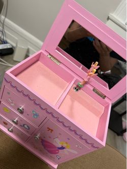Mele & Co. Krista Girls' Musical Ballerina Jewelry Box - Pink