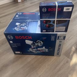 Bosch Profactor 7-1/4-in 18-volt Sliding Compound Cordless Miter Saw with 2x 4Ah batteries