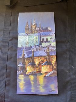 Painting Of Prague By Akai Argirov