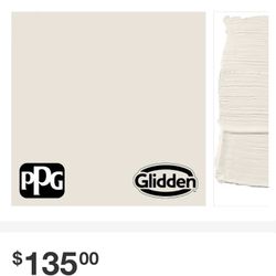 5 gal. PPG1075-2 Almond Milk Flat Exterior Latex Paint