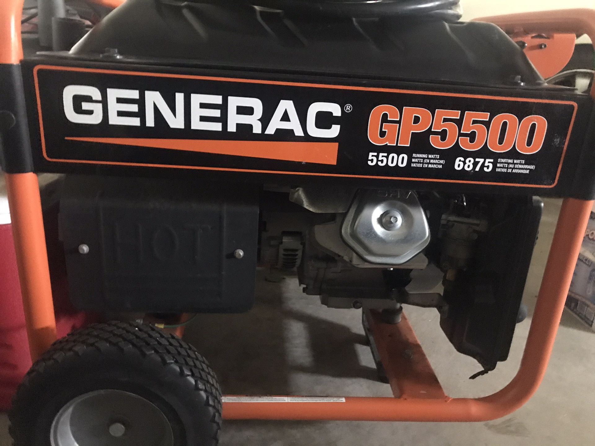 GENERAC 5500 generator runs perfect