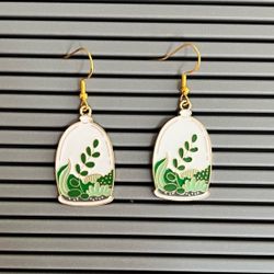 Dome Plant Terrarium Dangling earrings