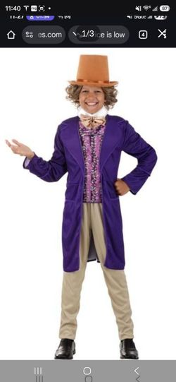 Willy Wonka boys costume