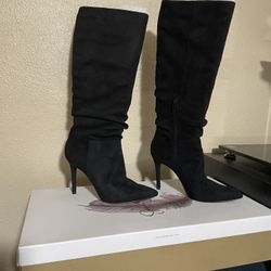 Jessica Simpson Saferra Tall Boots 10 M Black