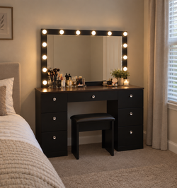 Vanity with stool