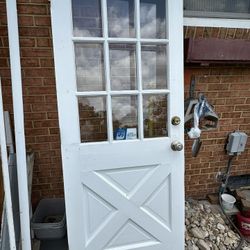 Excellent Condition Heavy Duty Wood Exterior Door