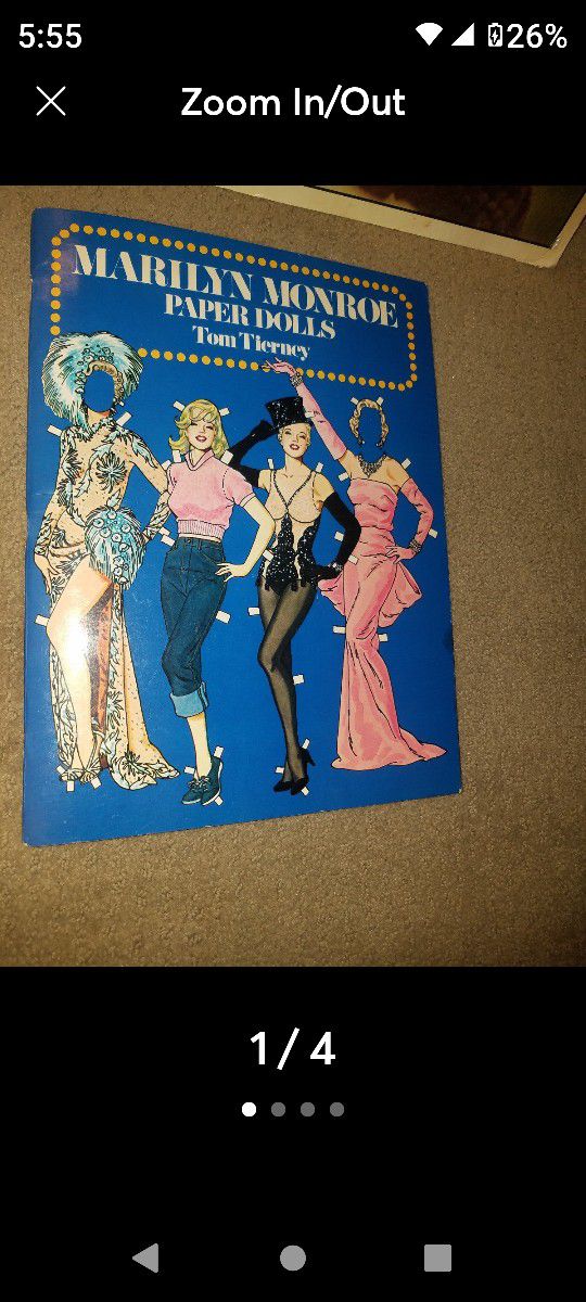 Marylin Monroe Paper Doll Book