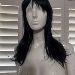 New large black long goth gothic dress costume prarie Victorian Renaissance