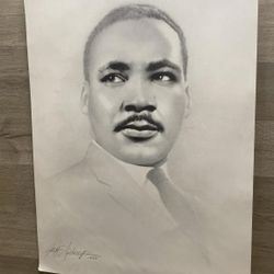 Martin Luther King Jr. Sketch by Gary Saderup – Hand Signed, 23.5"x16.5