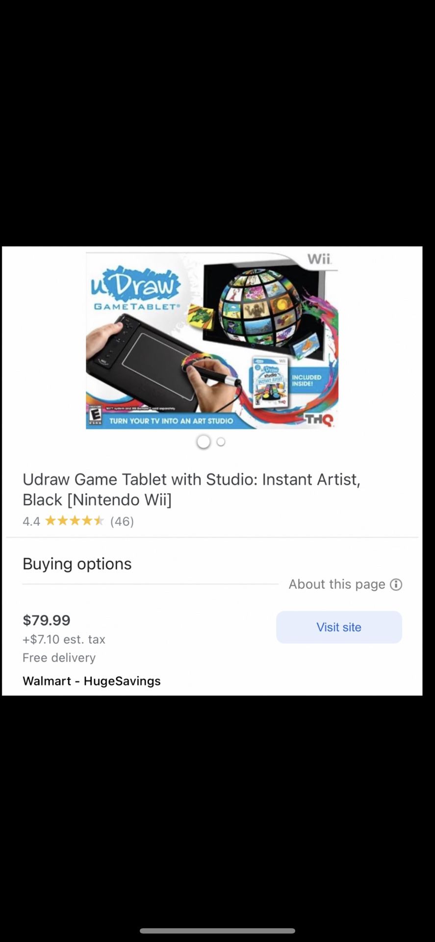 Udraw Nintendo Wii