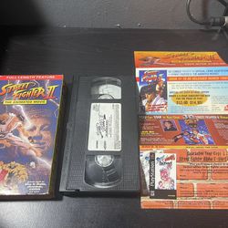 Street Fighter II: The Animated Movie VHS Vintage Capcom