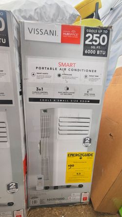 Brand New Vissani 6000 BTU Smart Portable AC Air Conditioner