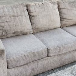 Gray Love Seat And Couch