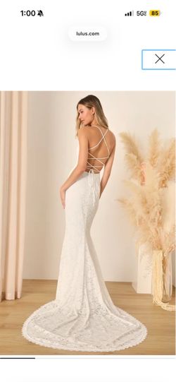 Lulus Perfectly Beloved White Lace Sleeveless Lace-Up Maxi Dress
