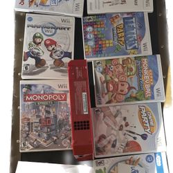 Nintendo Wii Console Only Red RVL-001 GameCube Compatible TESTED WORKS