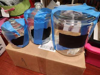 Glass Kitchen Jar Set Very Good Condition