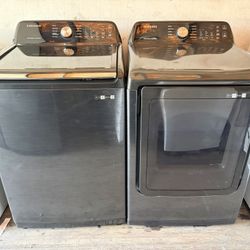 SAMSUNG.  WASHER AND GAS DRYER 