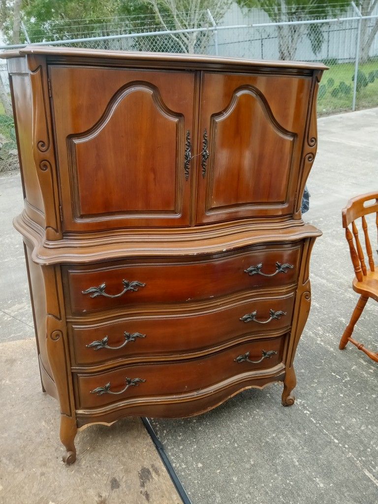Antique Wood Cabinet 