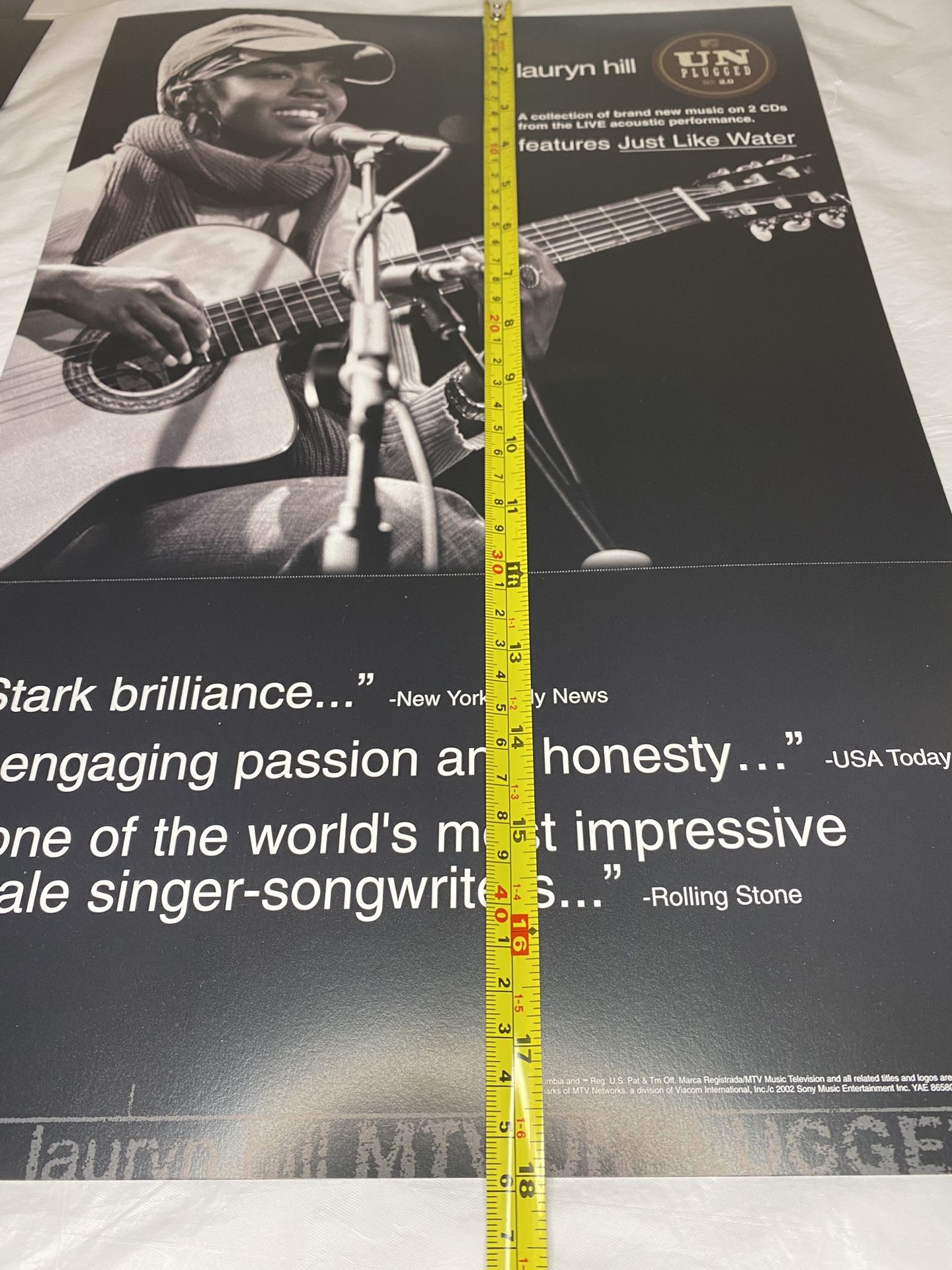 5) MTV Unplugged Lauryn Hill Posters Double Sided