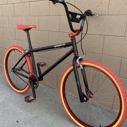 Sgvbicycles Pro OG Fire 26" BMX Cruiser in Black Red/ Black-Blue 