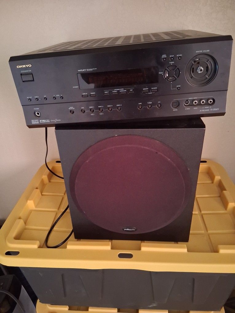 Onkyo Receiver & Speaker
