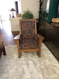 Sturdy Wooden Rocking Chair
