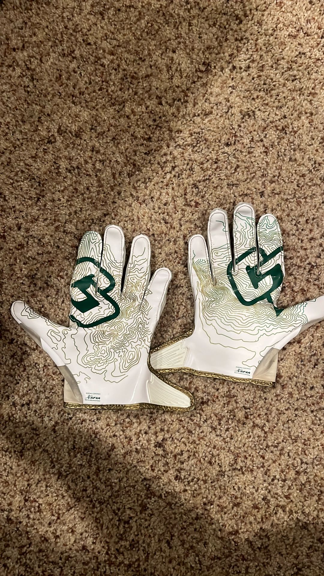 cal poly football gloves