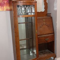 Antique secratery display case
