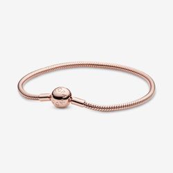 Pandora Moments Snake Chain Bracelet    Rose gold 14k