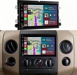 Car Stereo Radio 2004-2008 Ford F150, E250/E350 (2009-2014), Edge, Wireless CarPlay Android Auto, 7”  Touch Screen Head Units