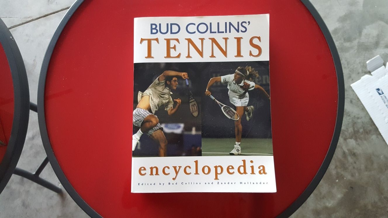 Signed Bud Collins Tennis Encyclopedia HOF