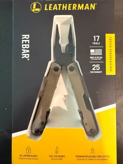 Leatherman REBAR Multitool with Premium Replaceable Wire Cutters and Saw, Coyote Tan