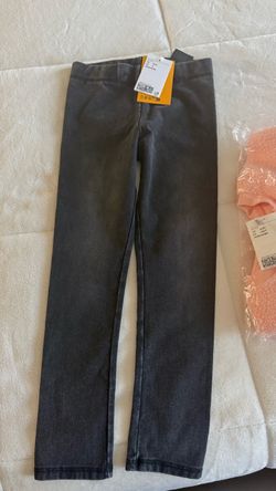 Kids Gray Denim and sweatshirt with Tags