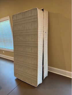 King headboard, box spring and frame