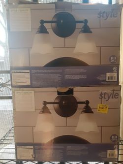 Tv Dresser Couple Shelfs And Brand New Light Fixtures 