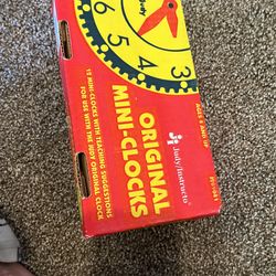 Judy Mini Clocks Kids Practice Telling Time School Teacher 