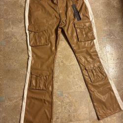 Brand New Smoke Rise Vegan Leather Jeans 