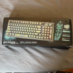 AULA F98 Wind Pro Wireless Mechanical Keyboard with Transparent Keycaps Hot Swap