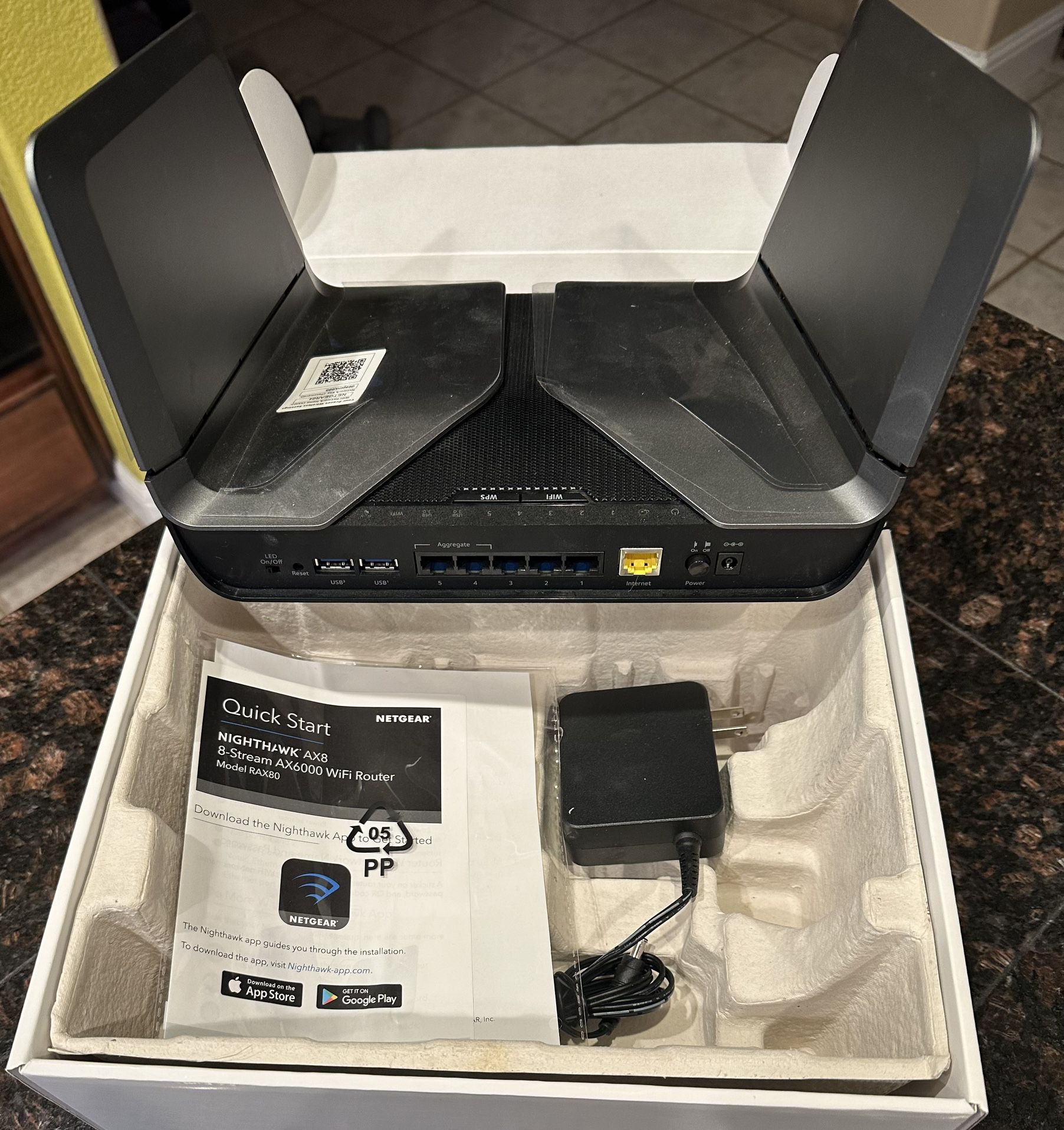 Netgear AX6000 RAX-100NAS Wi-Fi Router
