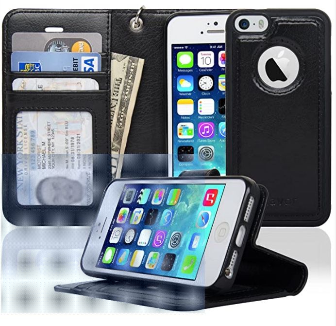 iPhone 7 & 8 Plus Magnetic Wallet Wristlet Case