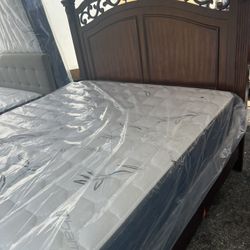Cama Queen Size Nueva En Caja Incluye Colchones