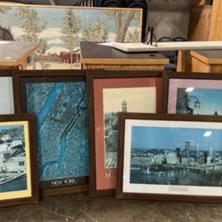 Hanging Wall Art Decor $15 Each Piece Framed Paintings Portraits Prints 