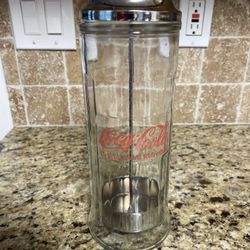 Coca-Cola 1992 retro straw holder. 