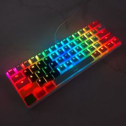 RK 60% keyboard with pudding caps