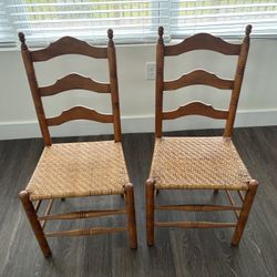 Antique Maple Ladderback Chairs