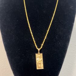 Gold Filled $100 Bill Chain