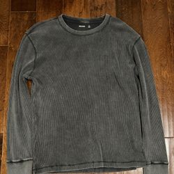 Hollister Co. grey thermal long sleeve shirt Size XL 