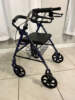 Drive Medical 4-Wheel Rollator Walker