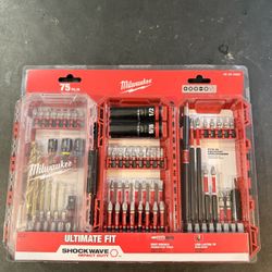 New Milwaukee 75Pc Bit Set 